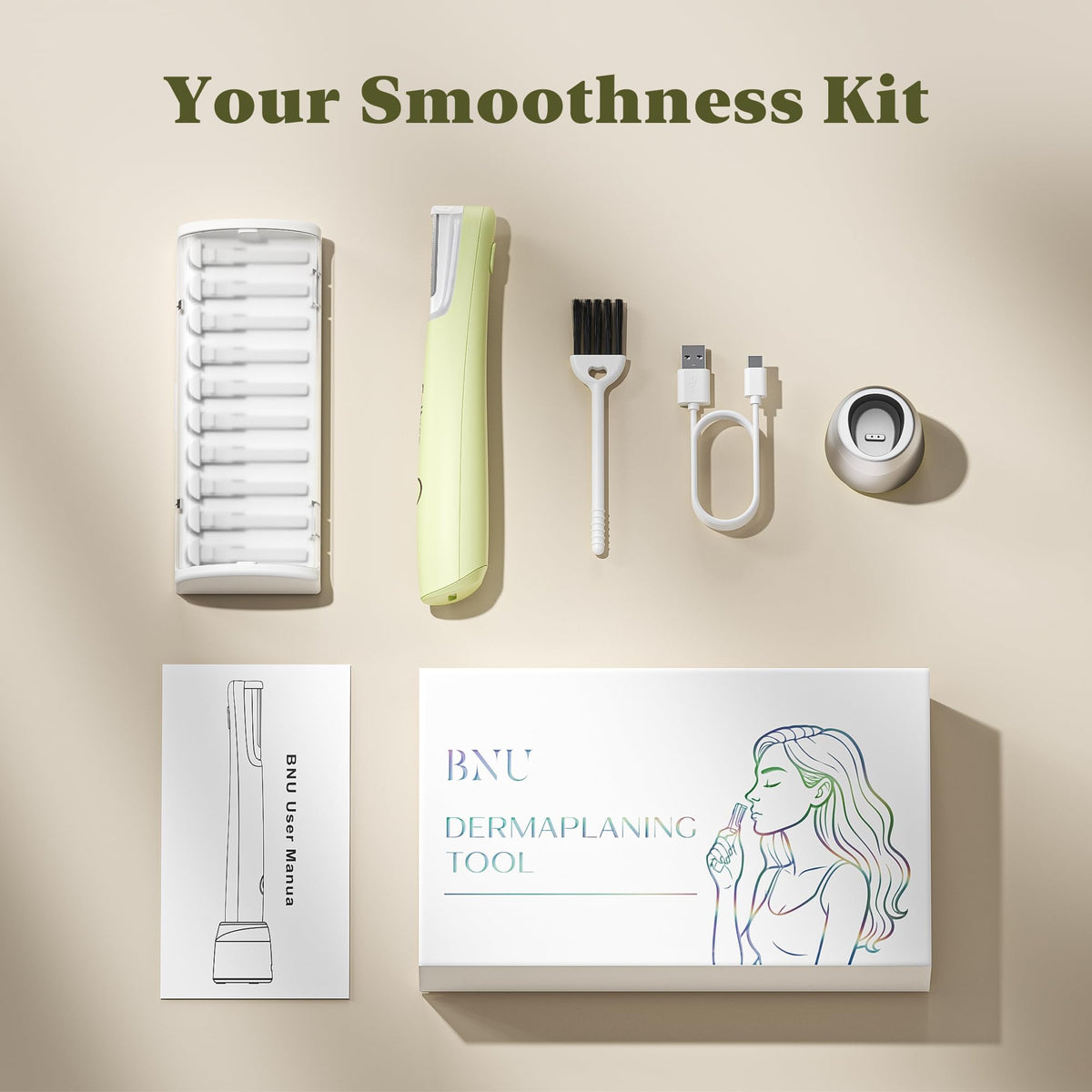 BNU Dermaplaning Tool Travel Ready: perfect for quick skin refresh anywhere