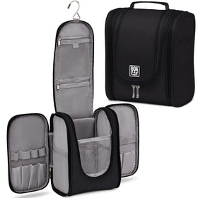 Boacay hanging toiletry bag with hook for travel convenience.