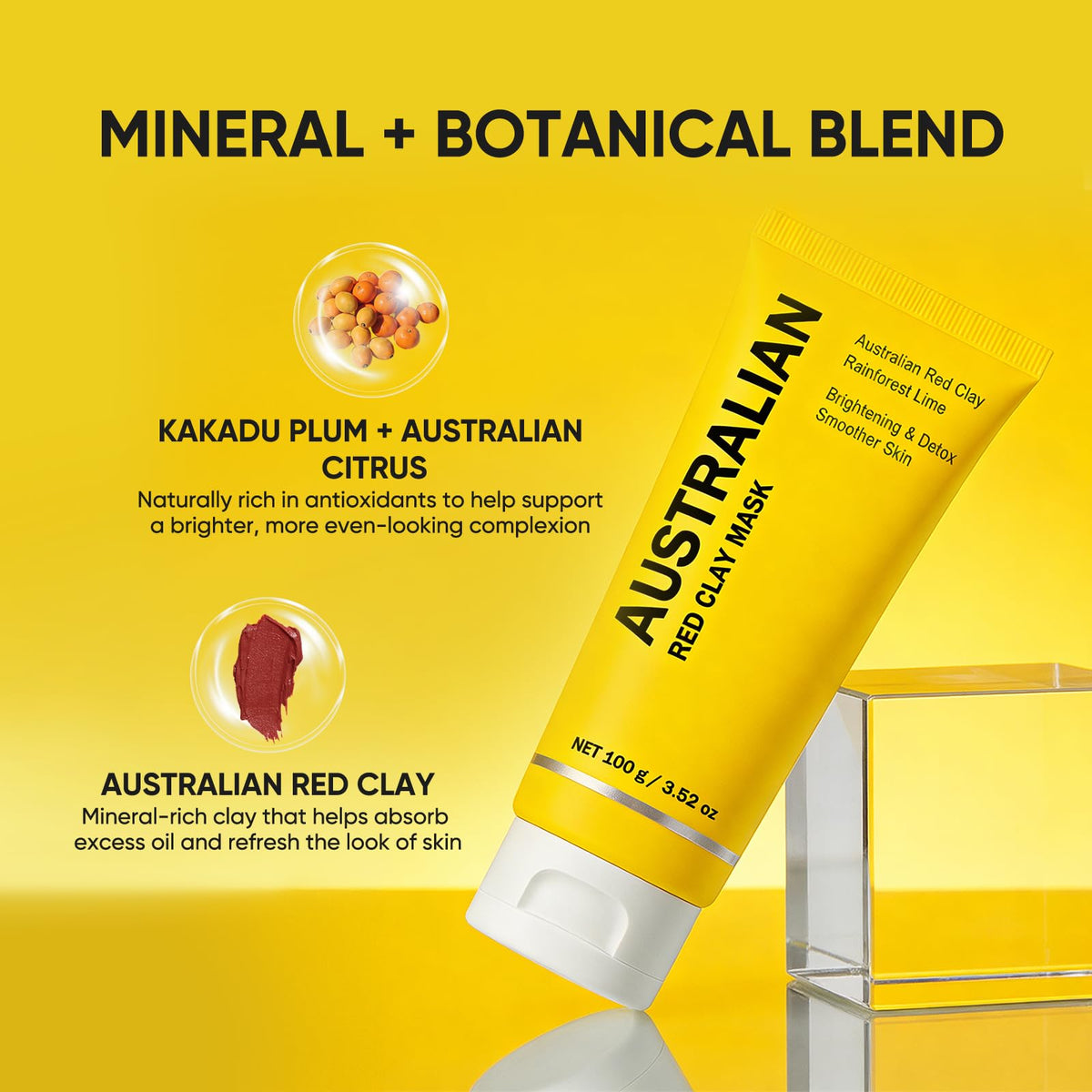 Boaccy face mask applied on clean skin for purifying weekly treatment.