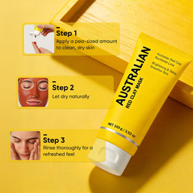 Boaccy mask rinsed off with warm water for refreshed skin.