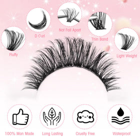 Boahankuke 60D lashes 8-16mm versatile styling