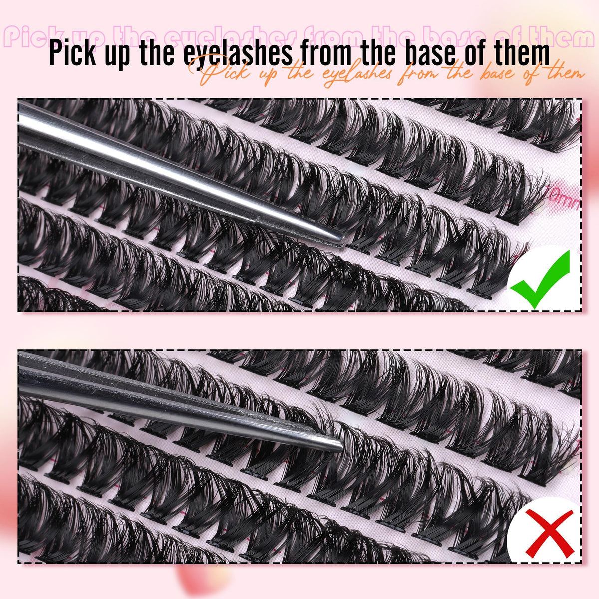 Boahankuke easy home-application lash clusters enable quick glam at home.