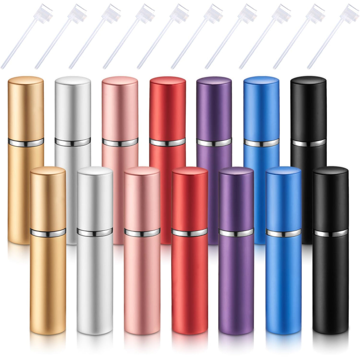 Boao 14-piece 10ml atomizers in color variety for organized travel fragrance options.