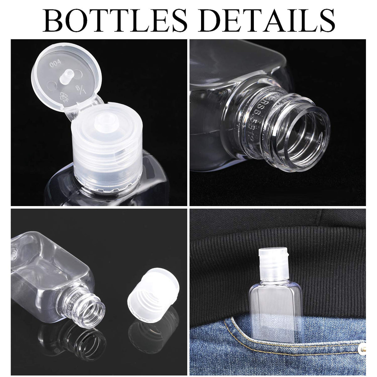 Boao versatile containers for oils, shampoo, and lotion on trips