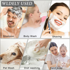 Boao multi-use travel cosmetic bottles for hand wash or cleansing foam.