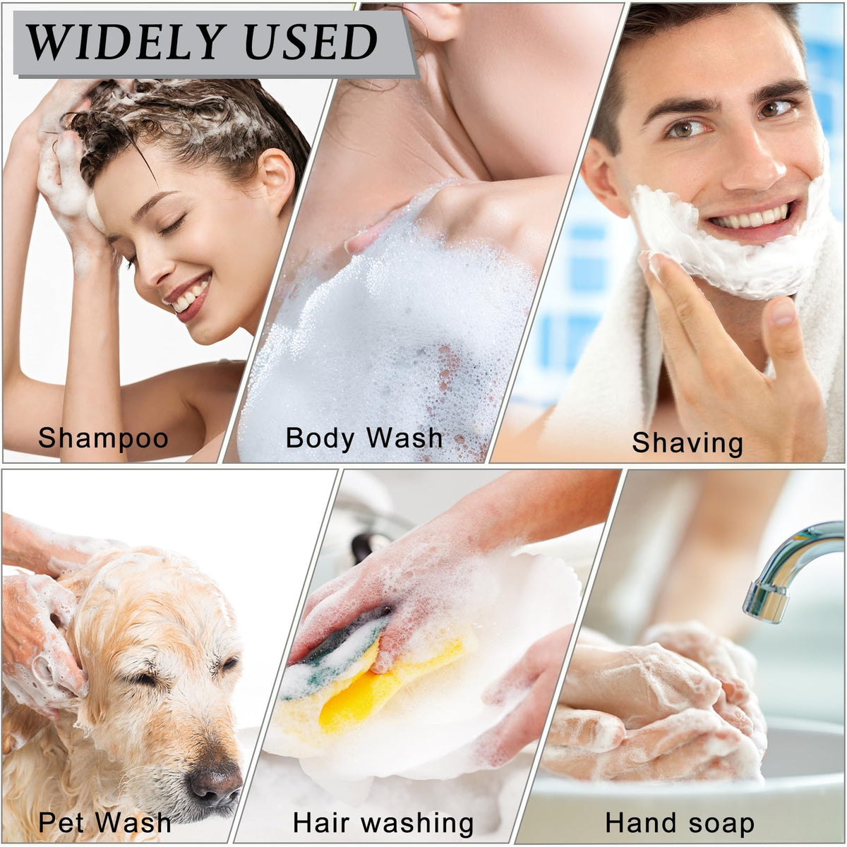 Boao multiuse dispenser set for cosmetics and cleansers.