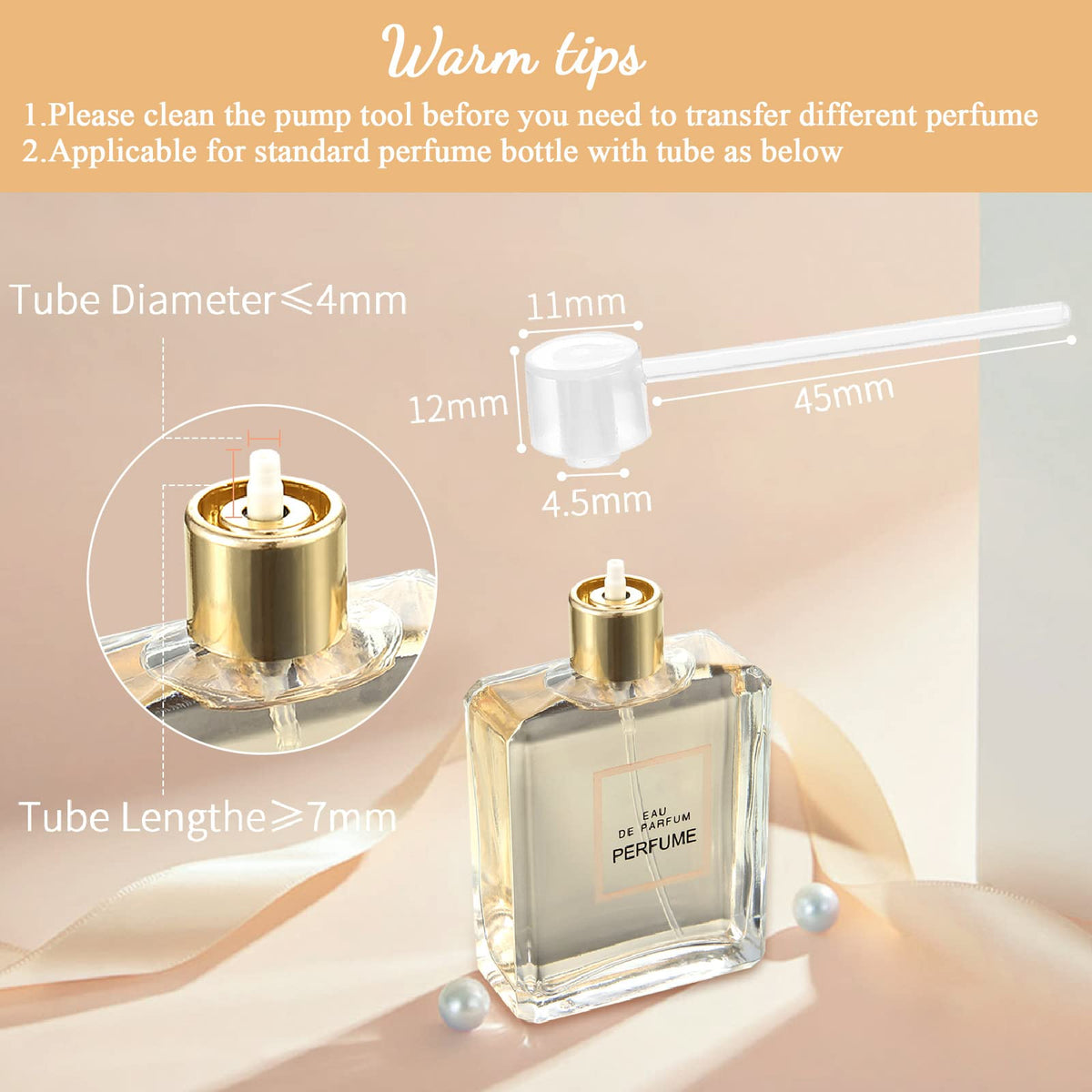 Boao refill pump transfer tools simplify transferring perfume without spills.