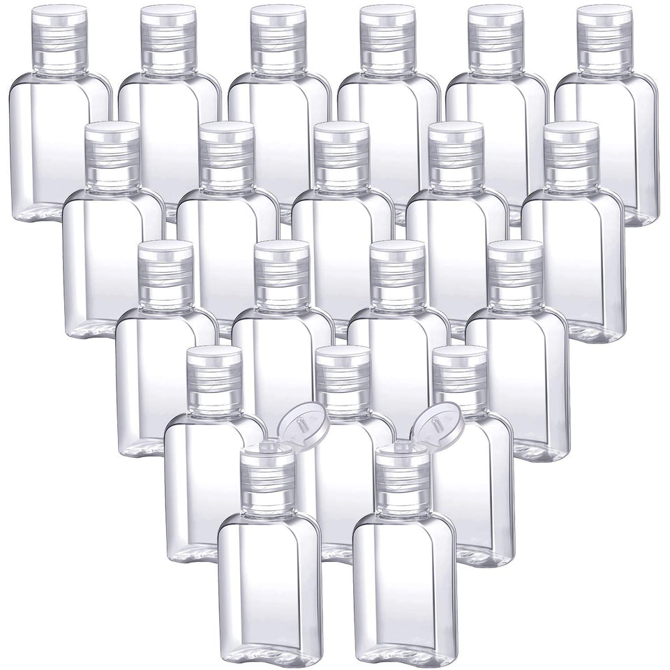 Boao 30ml travel bottles set with clear bodies for quick content checks
