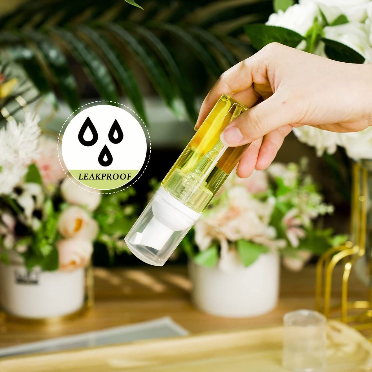 Boao travel-size foam bottles are compact for on-the-go cosmetics
