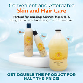 BoaVida bottle beside bathroom shelf demonstrating easy at-home care routine