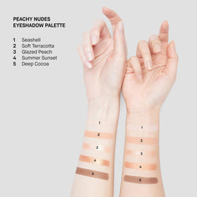 Bobbi Brown All Nudes palette five-shadows swatches showcase rich pigment
