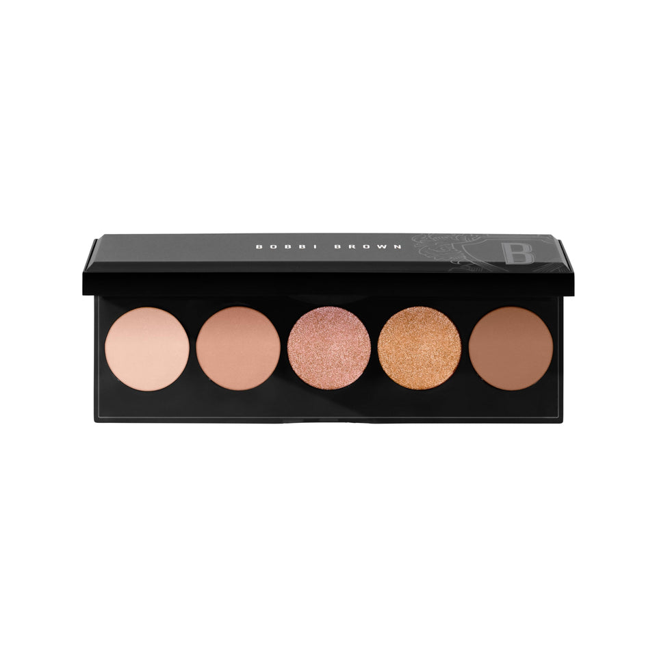 Bobbi Brown All Nudes palette closeup showing peachy mattes for an everyday look