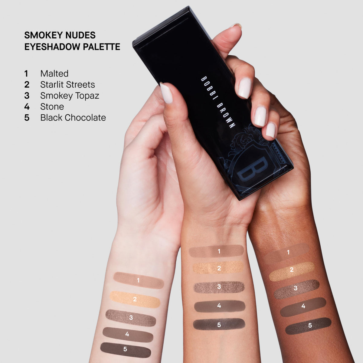 Bobbi Brown All Nudes palette application tool demonstrates easy layering and precise blending.