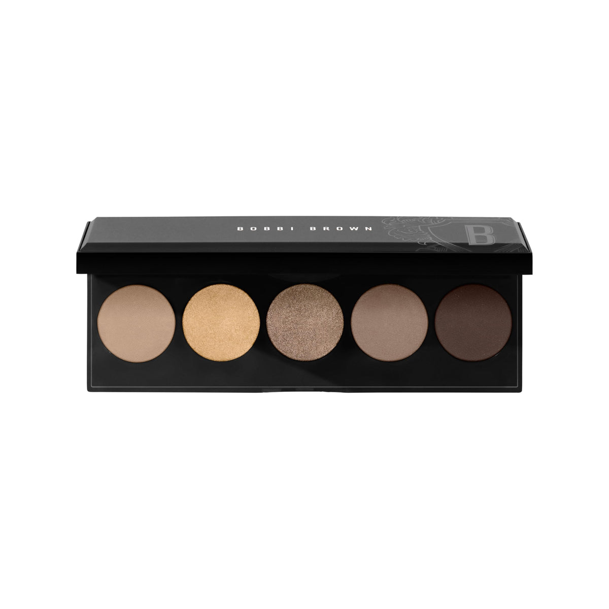 Bobbi Brown All Nudes Eyeshadow Palette opened to reveal soft neutrals for effortless daytime looks.