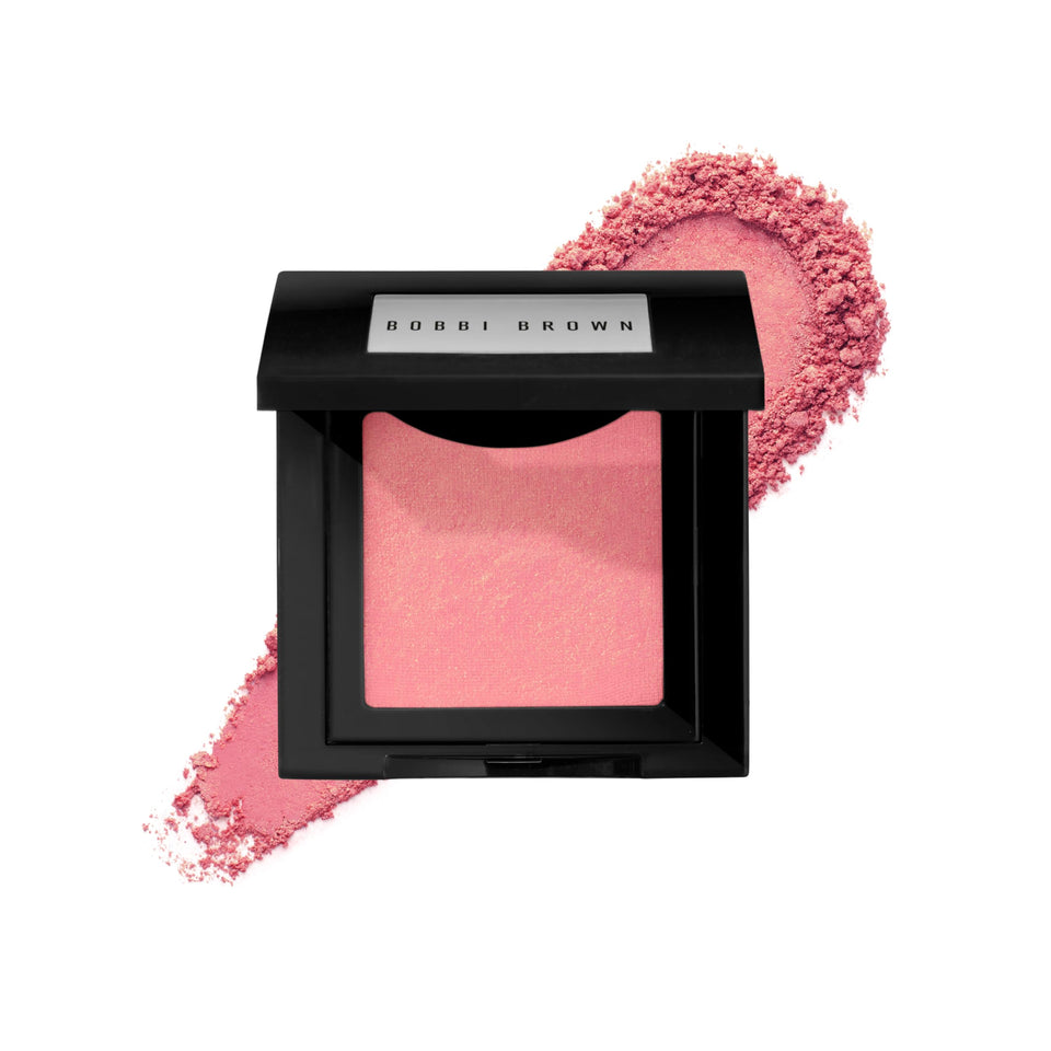Bobbi Brown Blush silky-soft-finish on cheeks for a natural glow.