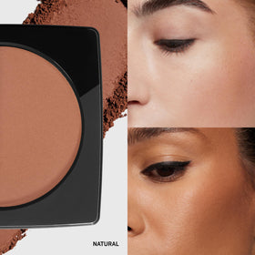 Bobbi Brown Bronzing Powder swatches on skin show natural warmth and depth.