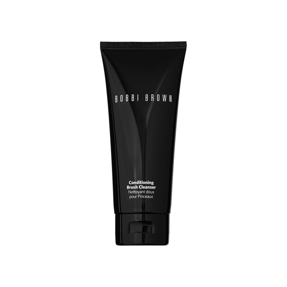 Bobbi Brown Conditioning Brush Cleanser bottle shows gentle brush cleansing.