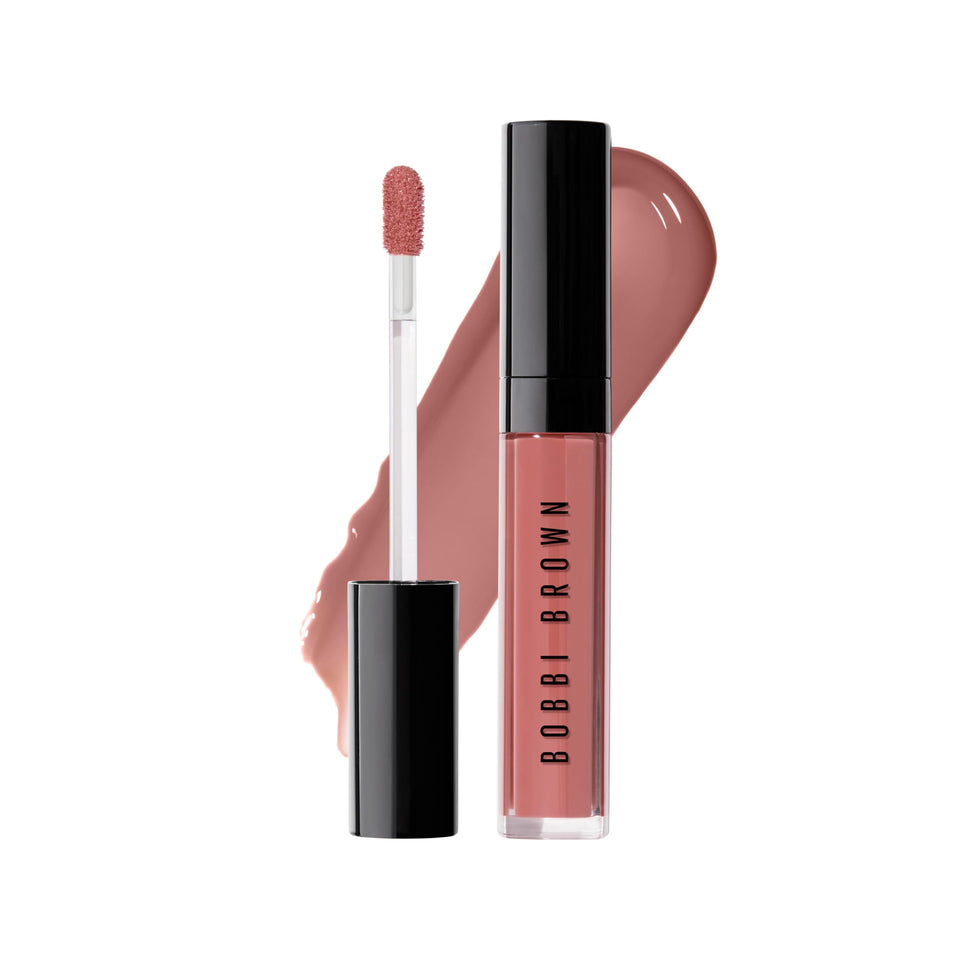 Bobbi Brown Crushed Oil-Infused Gloss bottle shot shows elegant packaging and hydrating shine.
