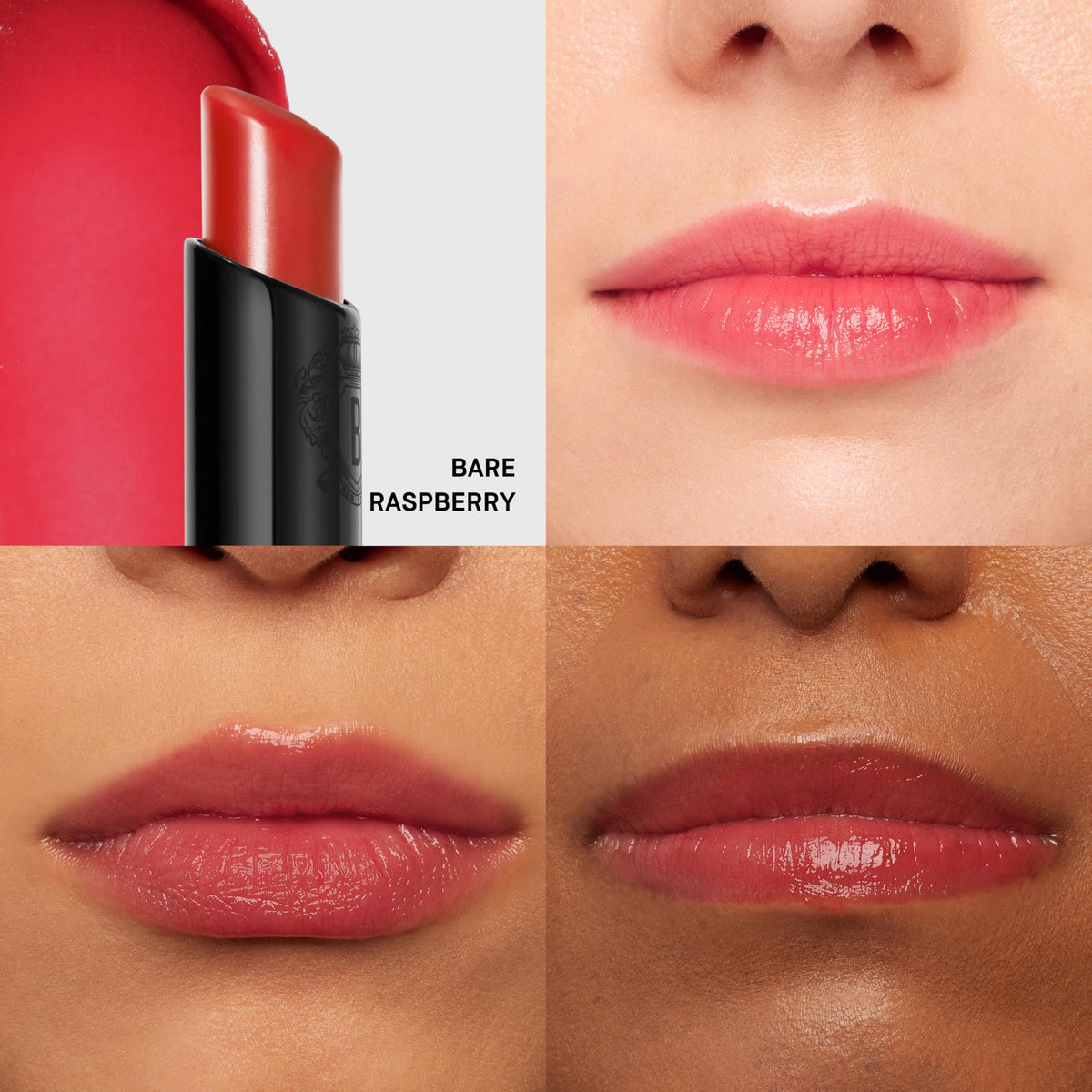 Bobbi Brown Extra Lip Tint swatch demonstrates sheer, energizing color.