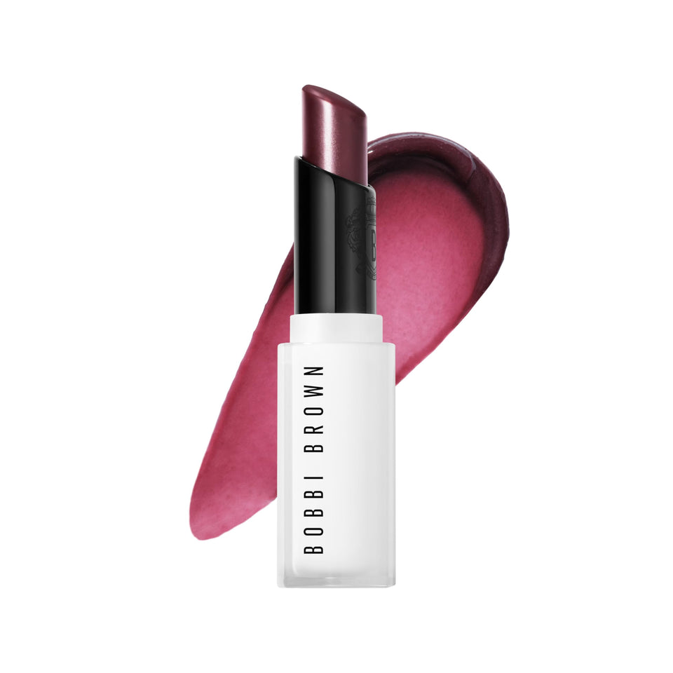 Bobbi Brown Extra Lip Tint Bare Blackberry tube showing portable hydration and sheer color.