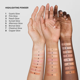 Bobbi Brown Highlighting Powder natural radiance finish.