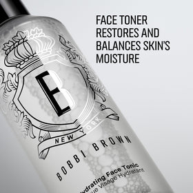 Bobbi Brown Hydrating Face Tonic applied on skin for soft, smooth prep.