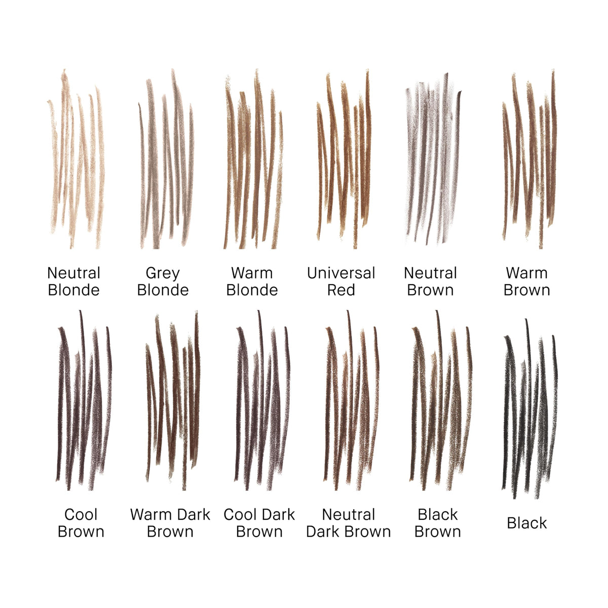 Bobbi Brown Long-Wear Brow Pencil Refill cool brown shade swatch.