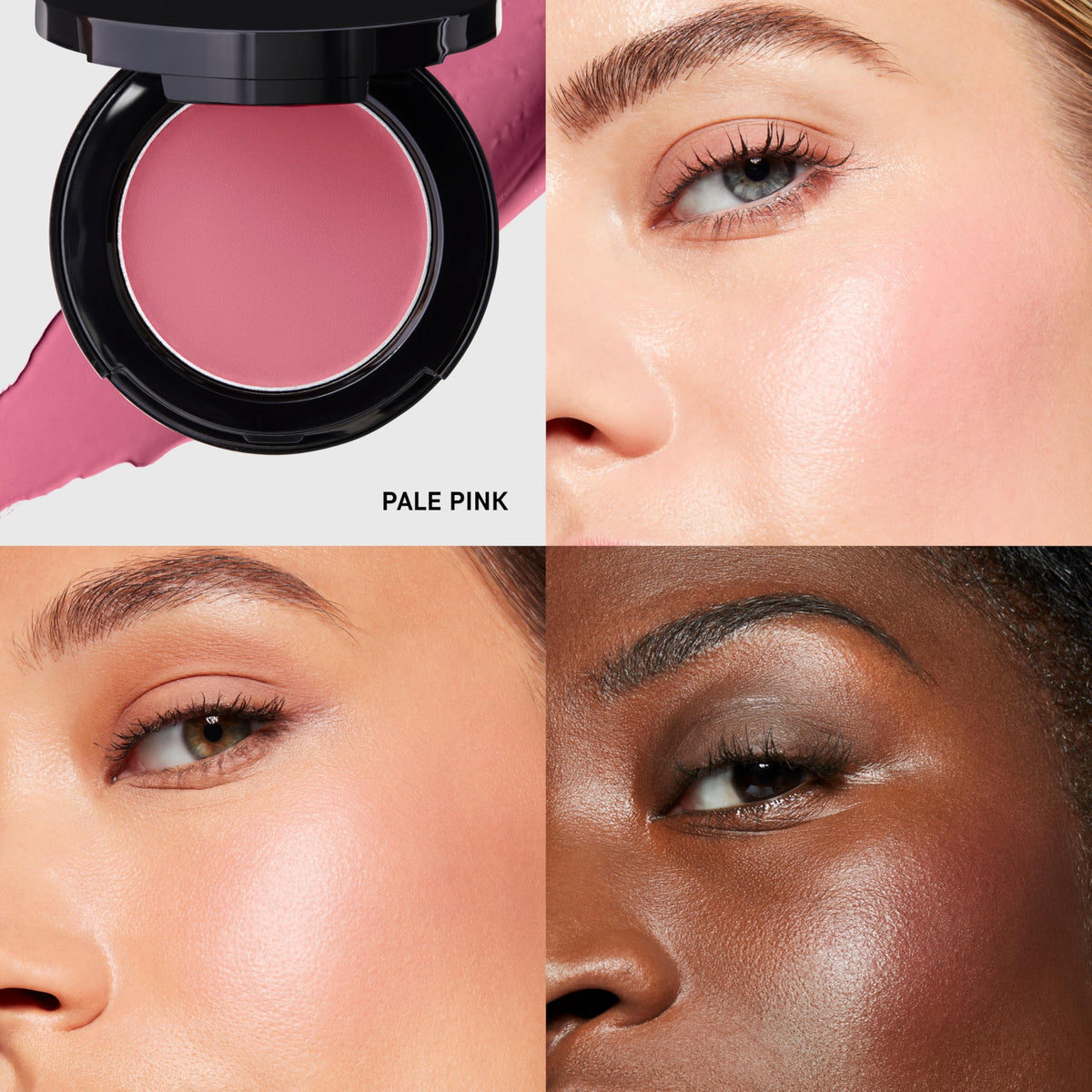 Bobbi Brown Pot Rouge on cheeks for a natural, dewy glow.
