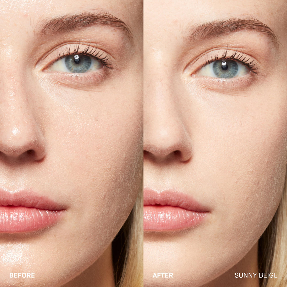 Bobbi Brown Sheer Finish pressed powder compact open highlights oil absorption and a soft, even finish.