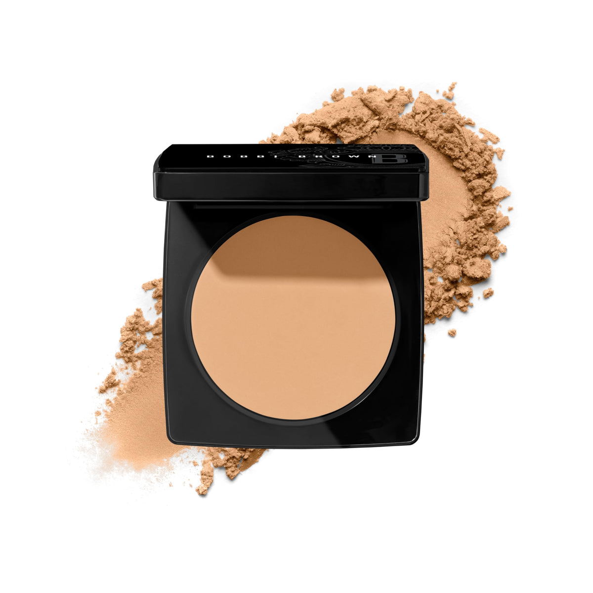 Bobbi Brown Sheer Finish Powder with puff for easy all-day shine control.
