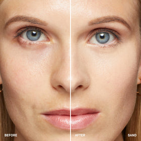 Twist-up action of Bobbi Brown concealer stick for quick application.