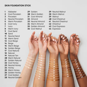 Bobbi Brown Skin Foundation Stick natural finish highlighting even skin tone.