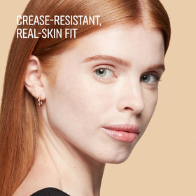 Bobbi Brown under-eye application demonstrating crease-resistant coverage.