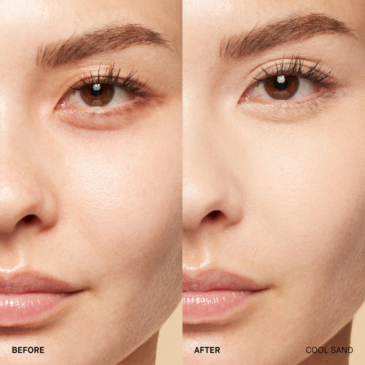 Bobbi Brown concealer under-eye swatch highlights hydration and coverage.