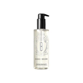 Bobbi Brown Soothing Cleansing Oil bottle pour demonstrating gentle waterproof makeup removal.