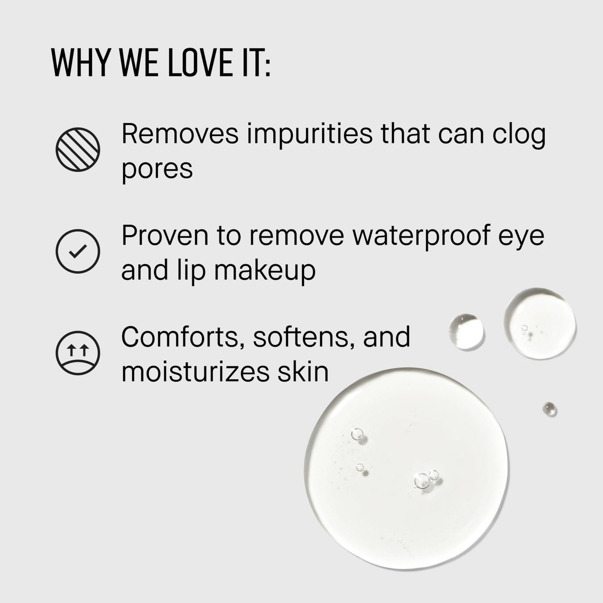 Bobbi Brown cleansing oil on palm illustrates a velvety, water-light feel.