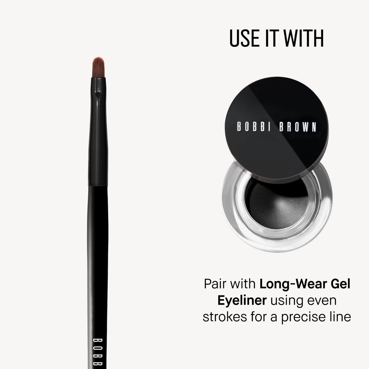Bobbi Brown Ultra Fine Eyeliner Brush ideal for precise wet and dry lining