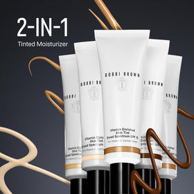 Bobbi Brown Vitamin Enriched Skin Tint SPF 15 shields from sun exposure.