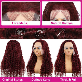 Bobili 13x6 transparent HD lace front wig blends seamlessly