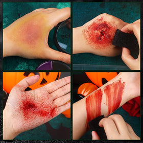 BOBISUKA fake blood cream adds depth to simulated injuries.