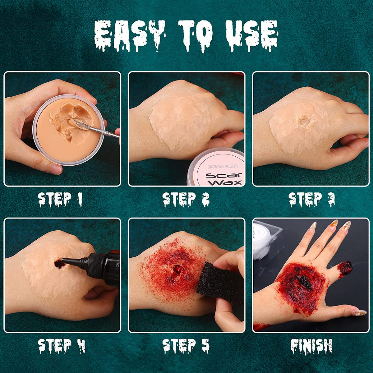BOBISUKA fake blood spray creates dynamic splatter patterns.