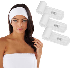 BOCA BT TERRY makeup headband adjustable for a secure, comfortable fit during routines