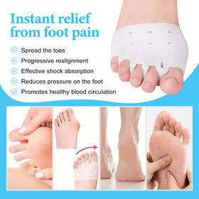 Bocello toe separators breathable design keeps feet cool during workouts and daily wear.