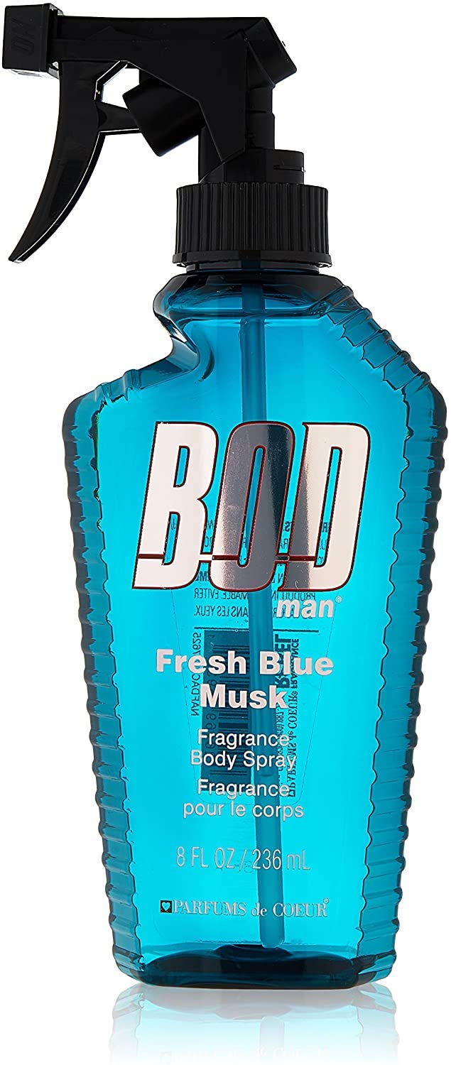 Bod Man Fresh Blue Musk bottle front view for daily confidence