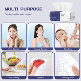 BODFPPC Cotton tissue for baby care, skincare, and household use.