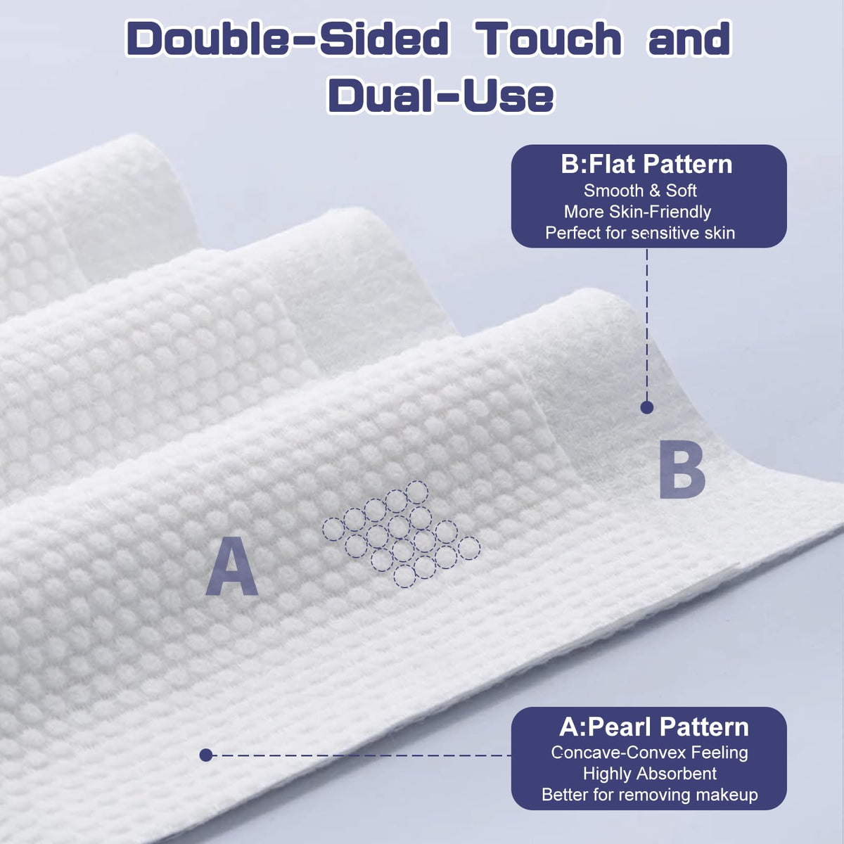 BODFPPC Soft absorbent face towel 7.9 inches for comfortable cleansing and hydration.