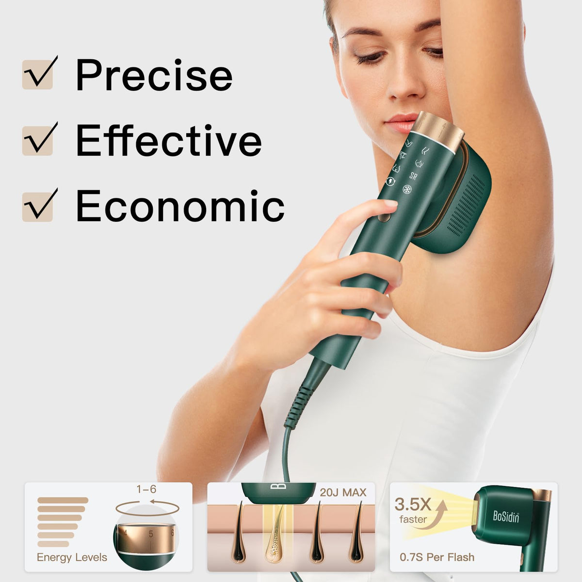 BoSidin shaver accessory shown for skin prep before treatments