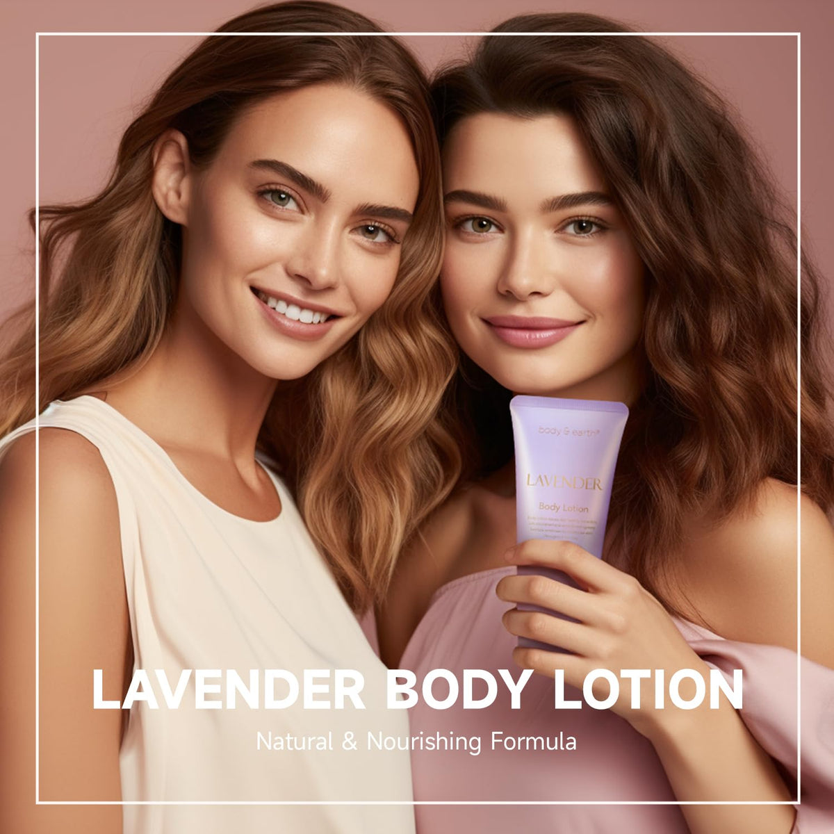 Body & Earth lavender body lotion for lasting moisture.