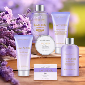 Body & Earth lavender shower gel for refreshing cleansing.