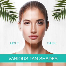 Body Drench booster with exfoliated skin prep helps even color development